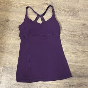 Lululemon Purple Cross-Back Tank Top